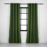 LALIBELA Custom Size Linen Look Curtain – Dark Green